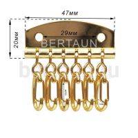 Фурнитура №96 ключница BERT 6 карабинов золото 