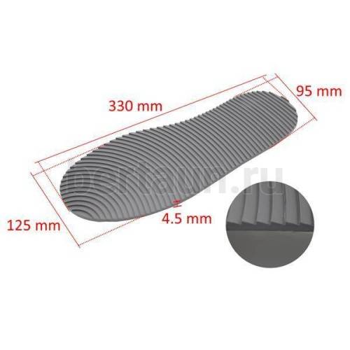 Подошва №  5 PAN 285 профилактика 4,5 мм серая