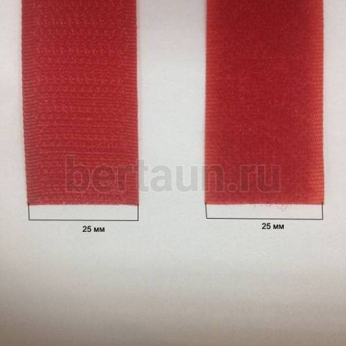 Лента  " липучка " 25мм. красный