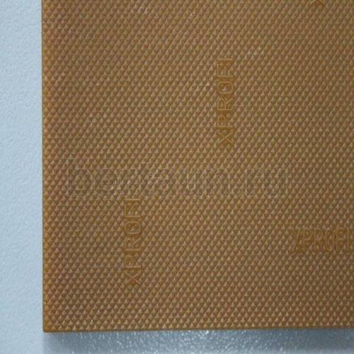 Полиуретан №  7   Пластина ЖЕСТКАЯ  ХPROFI 100*450*6,8 РИФЛ. карамель