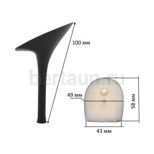Каблуки № 127 LY 6387 черный матовый.(высота 10 см)