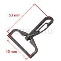 Карабин № 67 метал. д/сумок LT 40 мм ZH 488 ТМL темный никель