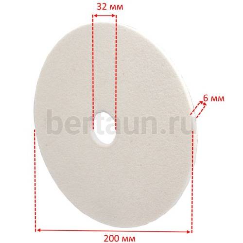 Инстр. № 98 Круг шлиф. для станка СЗК-1 200*6*32 бел 25А16 СТ60 (Луга)