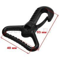 Карабин №132  пласт. д/сумок 38-40 мм G 5003 черный 10 шт/упак