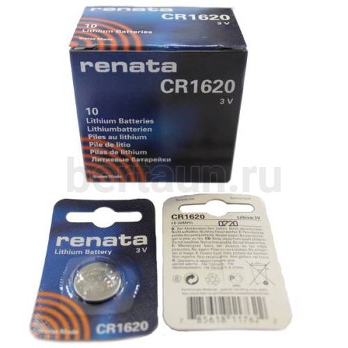 Батарейка № 22  RENATA CR1620