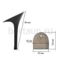 Каблуки №  71 LY 7387 черный матов.наборн. (высота 9 см)