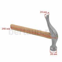 Инстр. №178  Молоток сапожный НЕРЖ. 350 гр24 см большой FK