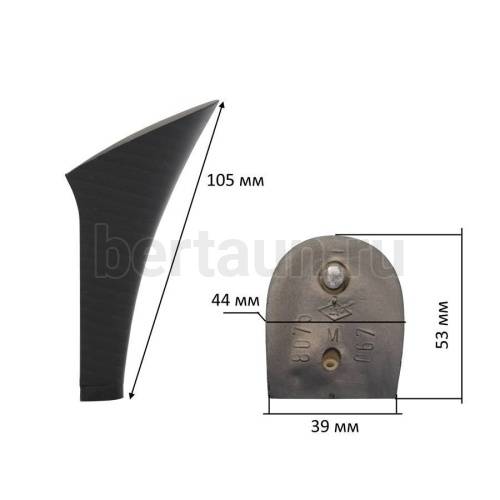 Каблуки № 122 LY 8075 черный матовый столбик.(высота 10,5 см)
