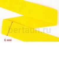 Резинка босоножная  6 мм желтая Италия