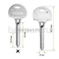 Заг.для ключ. КРЕСТ U-3X_SZ-024_Ксинпай   №703