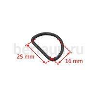 Рамка №  6 сумочная полукольцо 25 мм (10шт/упак) темн.никель АП