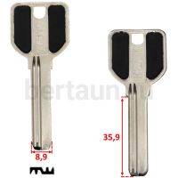 Заг.для ключ. GM 77  MCM-4D/MCM1( MSM) стар.верт.2 паза 35мм №240