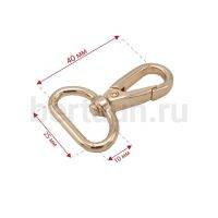 Карабин №151 металический карабин для сумки GFM 140215 25 мм золото