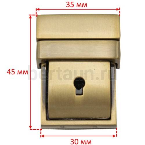 Замок портфельный № 81 C240Z GFM антик