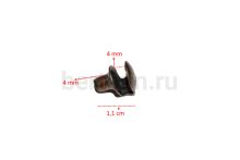 Фурнитура №62 Крючок обувной для шнурков 8 мм (10шт/уп)  МАЛ  АНТИК