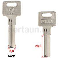 Заг.для ключ. CRIT/САЗАР2D 2 паза верт./(8.8*29,4мм) № 63 