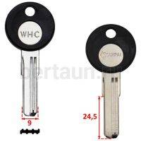 Заг.для ключ. WHC-левый вертикалка 2 паза (25x9x2.3мм) № 54 