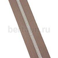 Молния рулонная  № 72 МЕТАЛЛ никель Т5 GFM D072 серо-коричневая