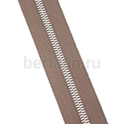 Молния рулонная  № 72 МЕТАЛЛ никель Т5 GFM D072 серо-коричневая
