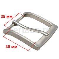 Пряжка  № 12  ременная  35 мм 7939 браш никель