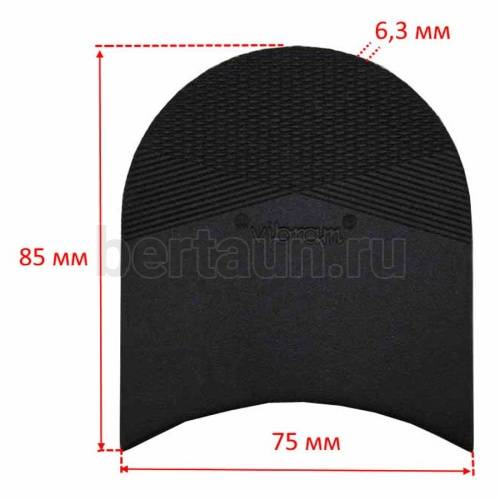 Набойка №   8   VIBRAM 5350 (010) топ коричневая