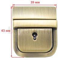 Замок портфельный №105 YC 649 антик  ЛТ