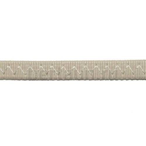 Резинка босоножная в кожаной оплетке  8 мм св.бежевая цв.№ 5  Италия