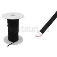 Резинка   4 мм башмачная (черная) Италия