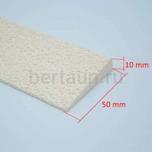 Косяки №13    TOPY CREPE 480*50*10мм средние белый..