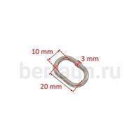 Рамка № 51 щель овальная LT 20*10 никель 10 шт/упак