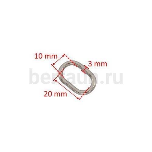 Рамка № 51 щель овальная LT 20*10 никель 10 шт/упак