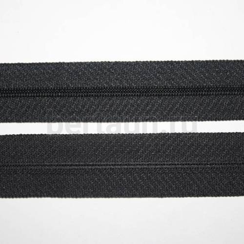 Молния рулонная  № 43  спираль Т3  /№322 черн (400м/упак)