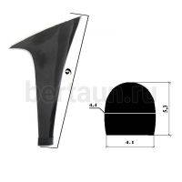 Каблуки №  31 LY 7117 черный лак (высота 9 см)