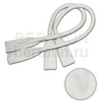 Ручки сумочные готовые 65см № 18 полиурет. белый мат