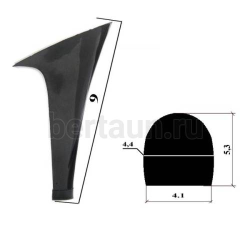 Каблуки №  31 LY 7117 черный лак (высота 9 см)