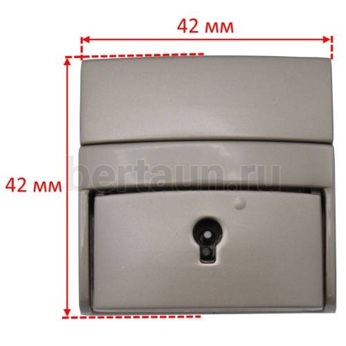 Замок портфельный №191 С084 BERT мат.никель