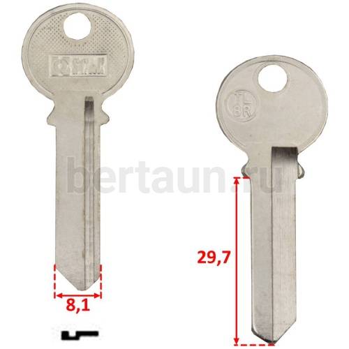 Заг.для ключ. TL 8R _TRI12I_TR8_TL8R_TRC66L_TriCircle англ. №158