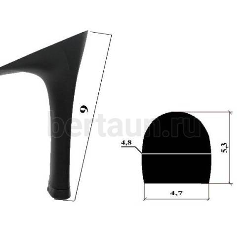 Каблуки №   3  LY 2126 черный матовый (высота 9 см)