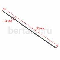 Крючок № 4 шило для ручной прошивки каленый лопаточный d 1.4