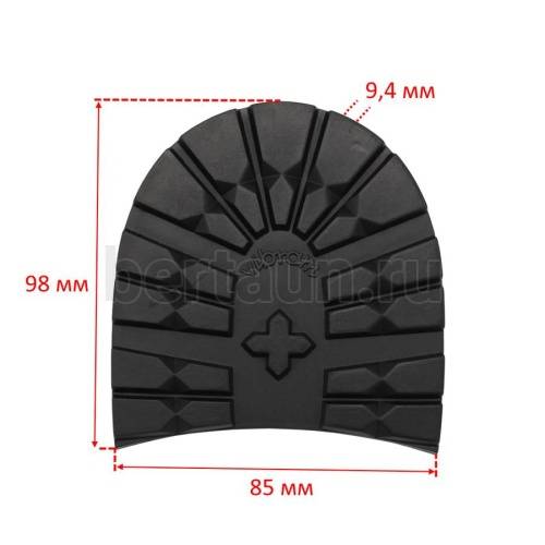 Набойка № 110 VIBRAM 1205 Roccia  (танк)  размер 39-40 (390)  черная