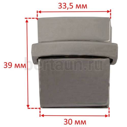 Замок портфельный № 24 А 521 никель ЛТ