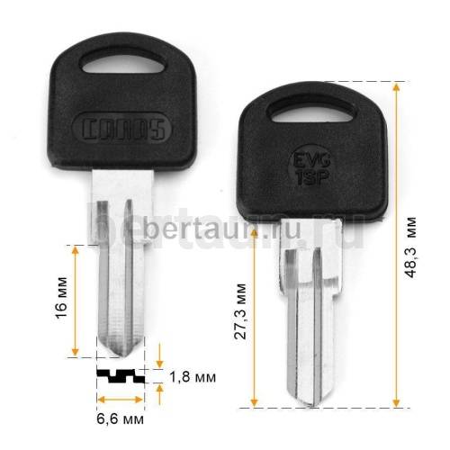 Заг.для ключ. EVG-1SP  CANAS  почт. англ № 667