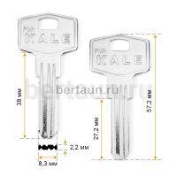 Заг.для ключ. KAE4/KLE4/KAL4 3 паза ОБРАТКА верт. № 713 