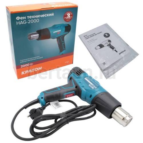 ОМ № 12 Фен технический Кратон HAG-2000 Вт