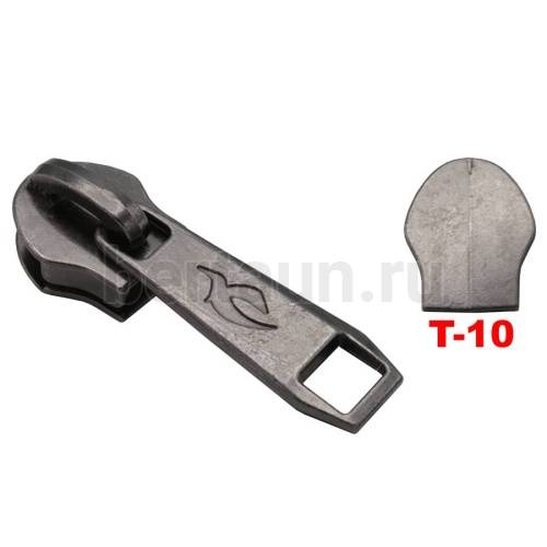 Замок-бегунок №104 сумочный спираль Т10 BERT 102442 т.никель 