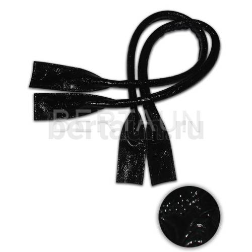 Ручки сумочные готовые 65см № 56 полиурет. черн. розы ЛАК