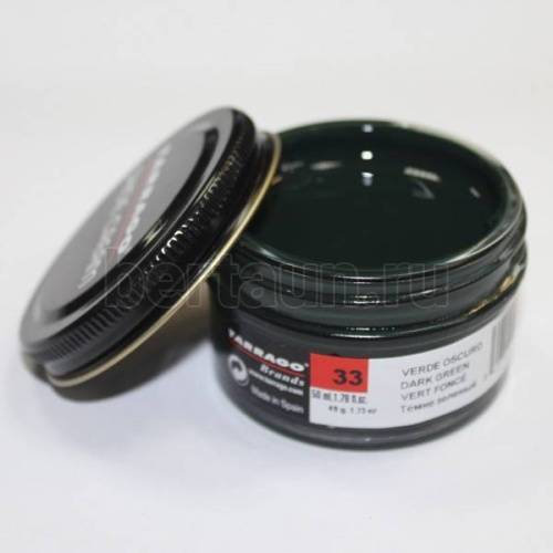 Тарраго №183    (TCT31) 033 Крем SHOE cream СТЕКЛО 50мл т.зеленый