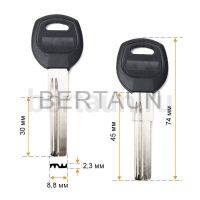 Заг.для ключ. BAODEAN 2 пазы  30 мм (Н-264)  №624