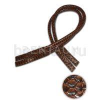 Ручки сумочные 75 см крепл.УЗКОЕ № 22 полиурет. св. корич. крокодил