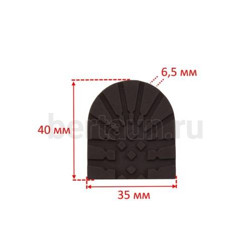 Набойка № 111  жен.   Dama Cross 35*40*6.5 мм  корич. 2